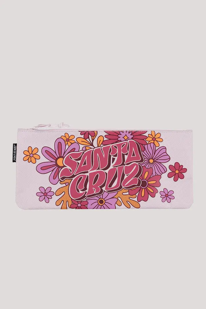 Santa Cruz Vibes Pencil Case - Durable Zippered Pouch for School, Office & Travel - Perfect for Pens, Markers & Art Supplies - Stylish Surf Design for Students & Professionals