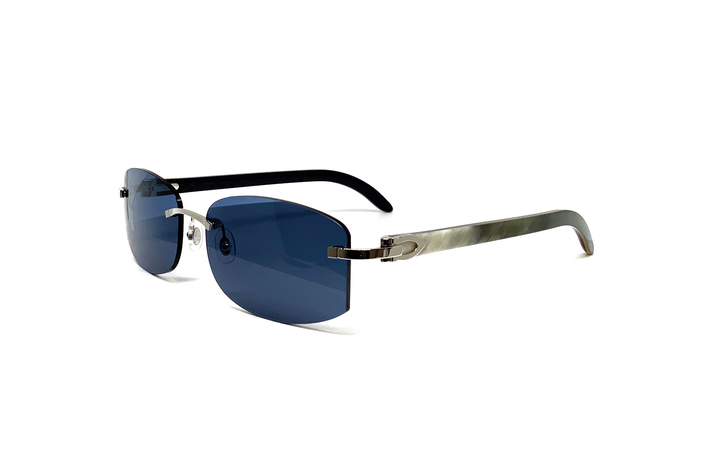 Cartier C Décor CT0031RS Buffalo Horn Sunglasses - Luxury Designer Shades for Men & Women - Perfect for Outdoor Activities, Travel & Fashion Accessories