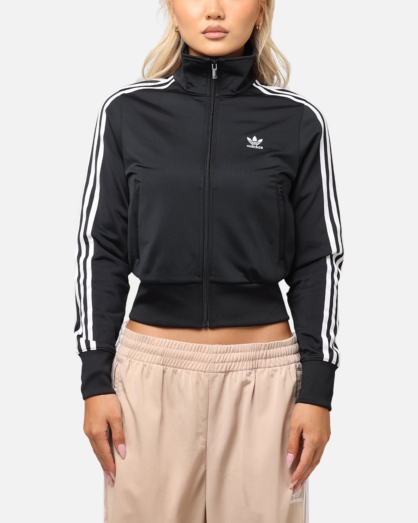 Adidas Women's Adicolor Classics Firebird Track Jacket - Black Athletic Top for Running, Gym & Casual Wear