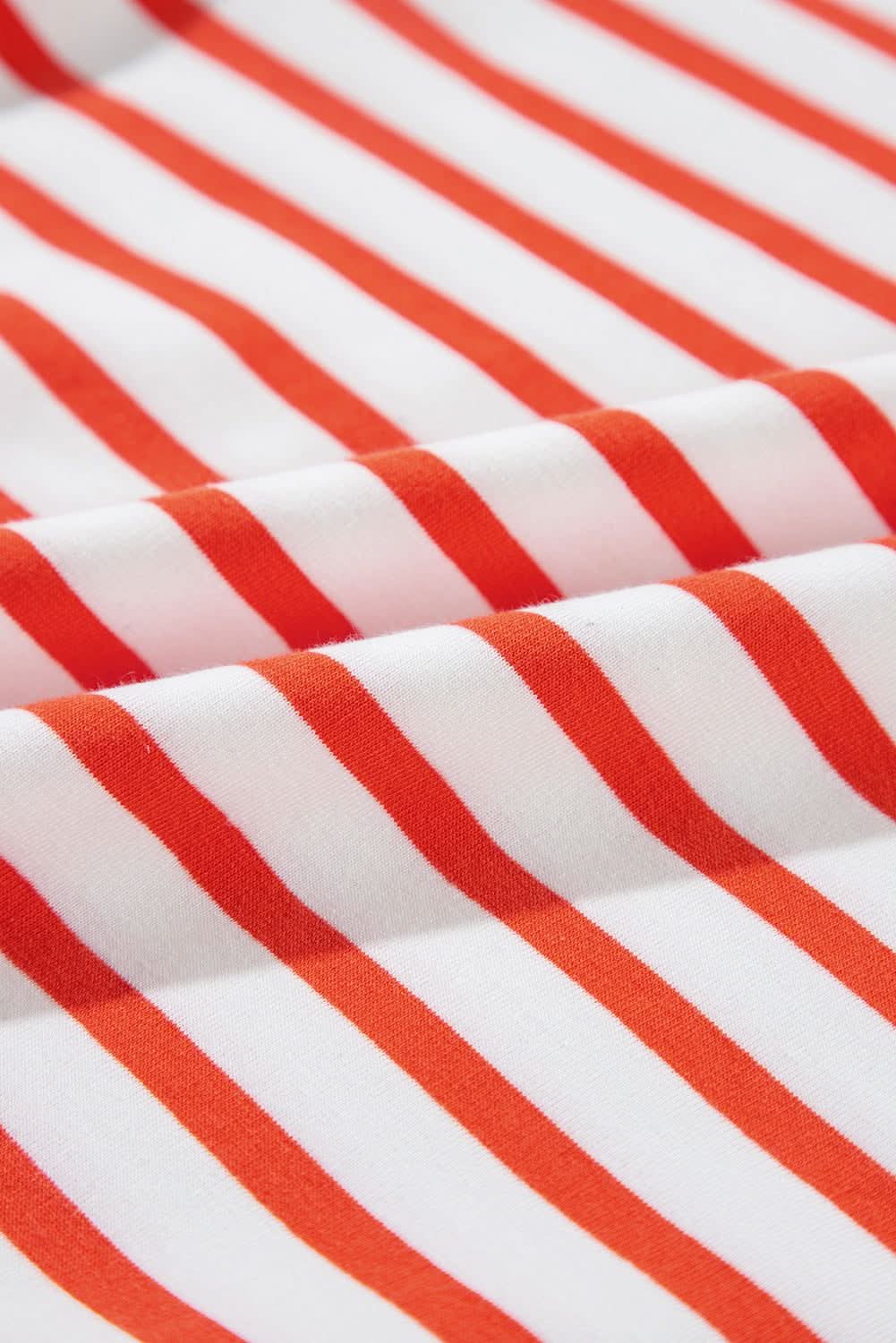 Stylish Orange Striped Oversized Sweatshirt for Women - Cozy & Trendy Pullover for Casual Wear, Loungewear & Street Style Fashion