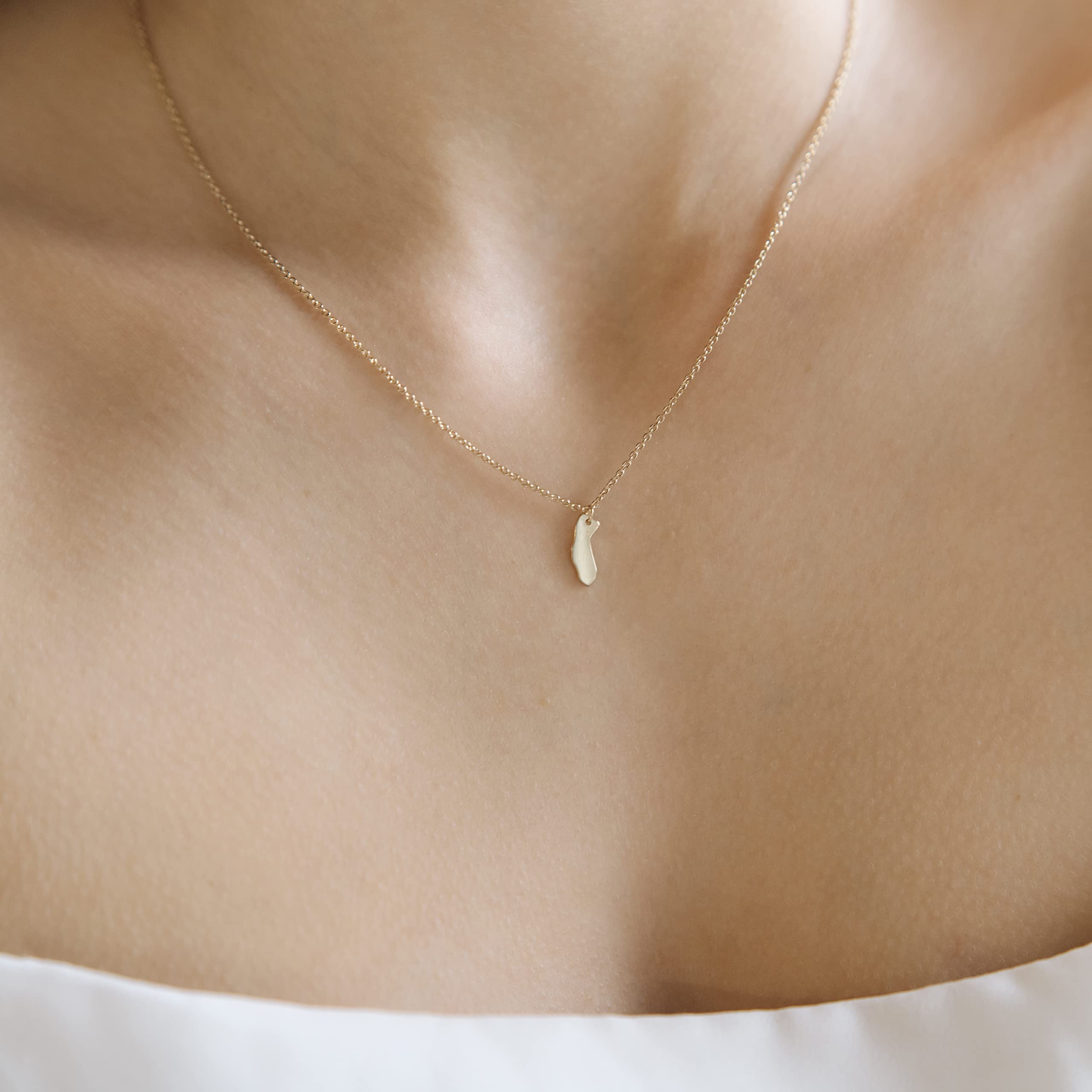 HONEYCAT California Necklace - Minimalist & Delicate Jewelry in Gold, Rose Gold or Silver | Perfect for Everyday Wear, Gifts & Special Occasions