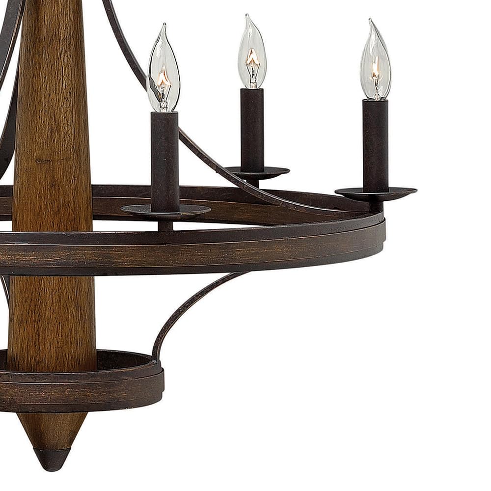 Fredrick Ramond FR41246VBZ 6-Light Modern Crystal Chandelier - Elegant Dining Room Lighting Fixture for Home Decor