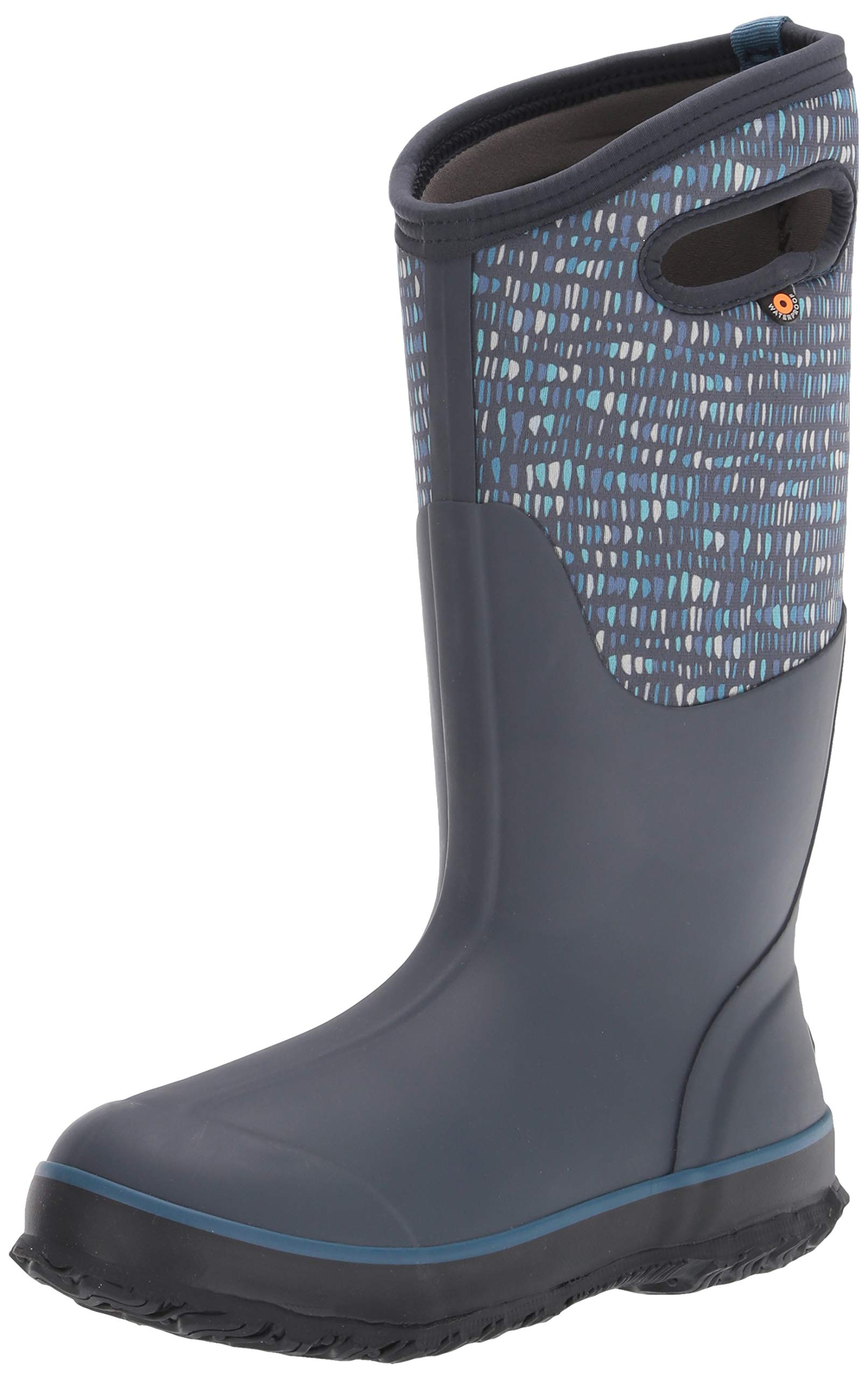 BOGS Women's Classic Tall Waterproof Rain Boots - Comfortable Rubber Rain Boots for Women, Perfect for Gardening, Hiking & Wet Weather