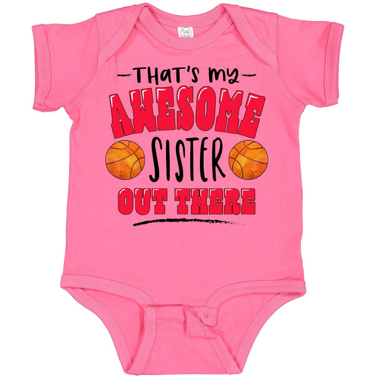 Inktastic Awesome Sister Basketball Baby Bodysuit - Perfect for Sports Fans