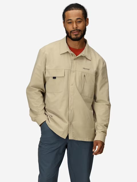 Marmot AirExchange UPF40 Sun Protection Overshirt for Men - Lightweight Hiking & Outdoor Travel Shirt