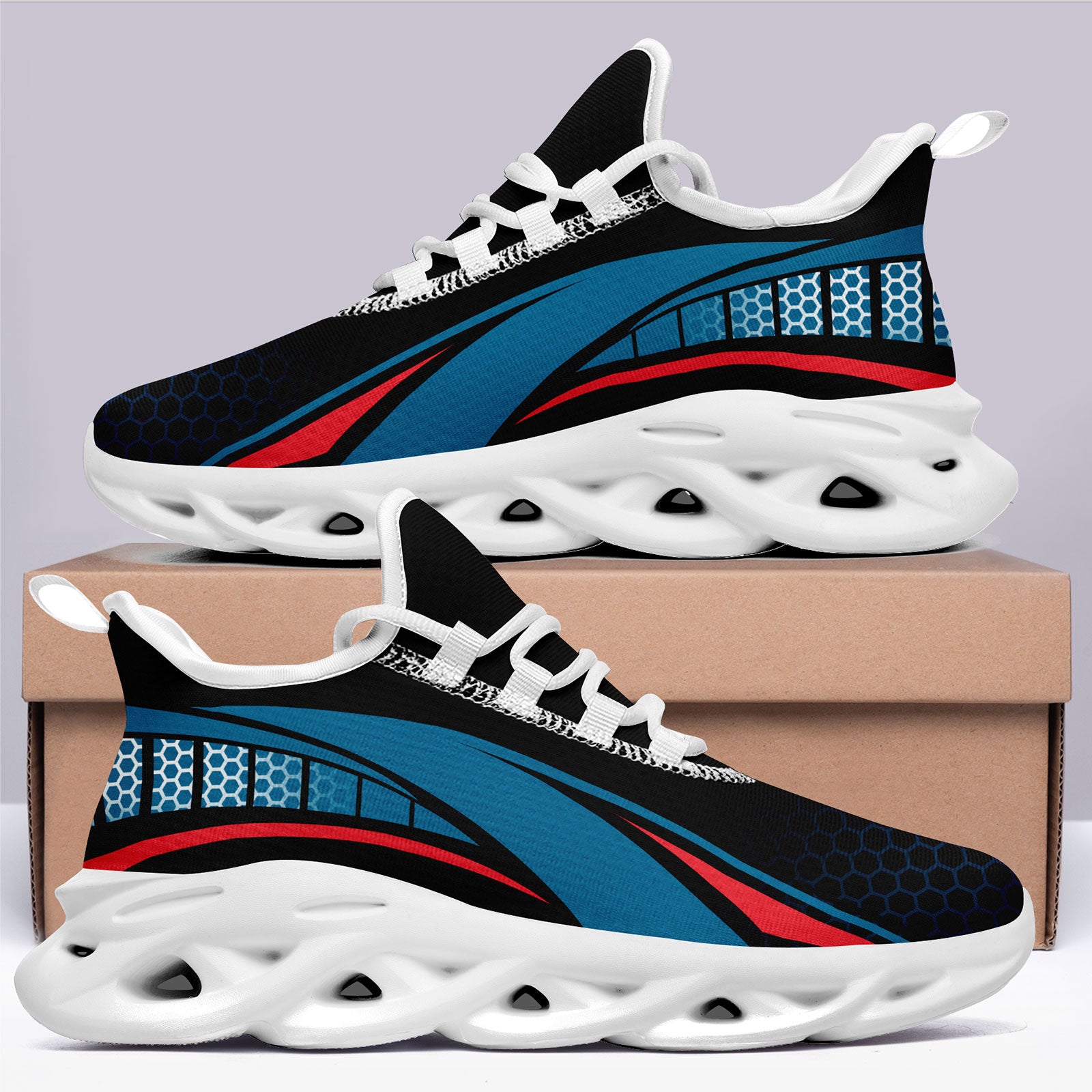 Custom Maxsoul Personalized Sneakers for Men & Women - Lightweight Comfortable Walking Shoes FN003 E025022 (Size 16) - Perfect for Running, Gym Workouts & Casual Wear