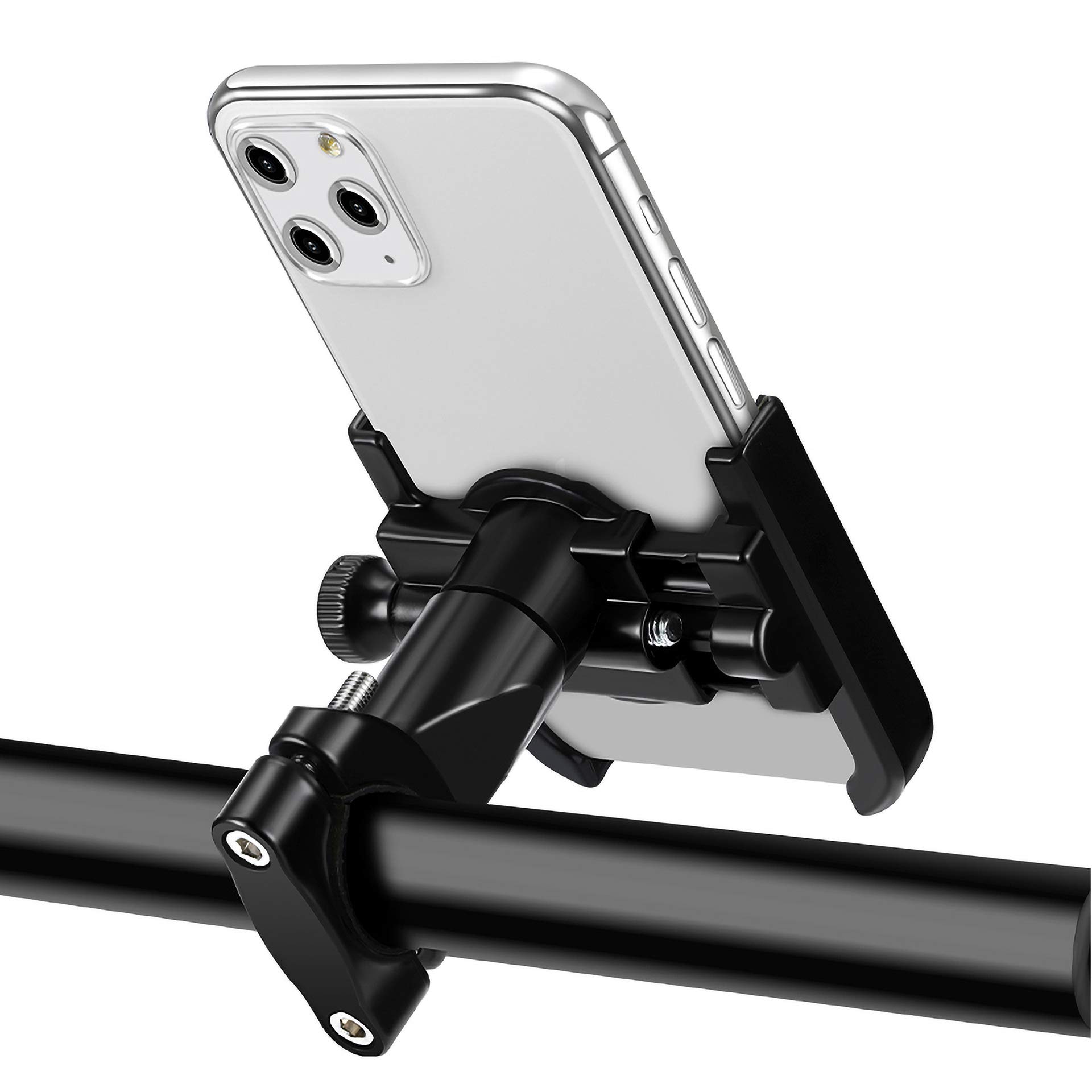 Universal Bike Phone Mount Holder for Motorcycle & Bicycle - Compatible with iPhone, Samsung Galaxy & Smartphones - Secure Cycling & Commuting Accessory for Hands-Free Navigation & Outdoor Adventures