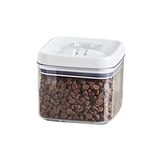 4-Pack Square BPA-Free Plastic Food Storage Containers for Pantry, Kitchen & Meal Prep - Airtight Lids for Freshness & Organization - Perfect for Leftovers, Snacks & Dry Goods