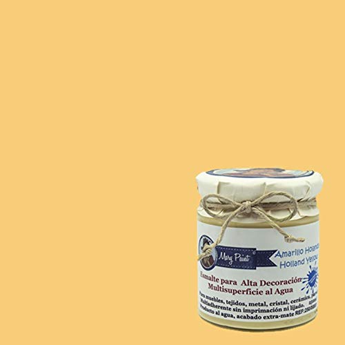 Matte Water-Based Multi-Surface Chalk Paint 250ml - Holland Yellow | Perfect for Furniture Upcycling, DIY Home Decor & Craft Projects