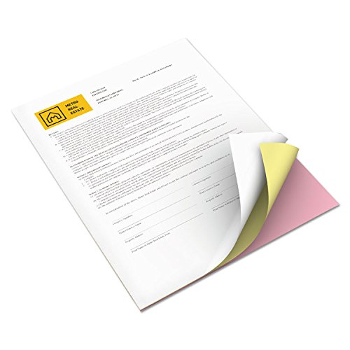 Xerox Vitality Multipurpose Carbonless Paper - 3-Part Letter Size (Pink/Canary/White) for Invoices, Receipts & Business Forms | Office & Home Use