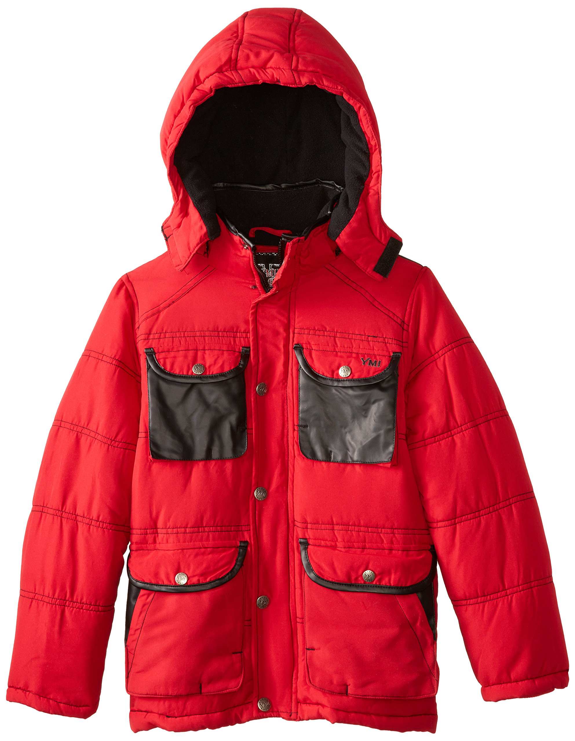 YMI Boys Hooded Jacket 8-20 with Contrast Pockets for Outdoor Play