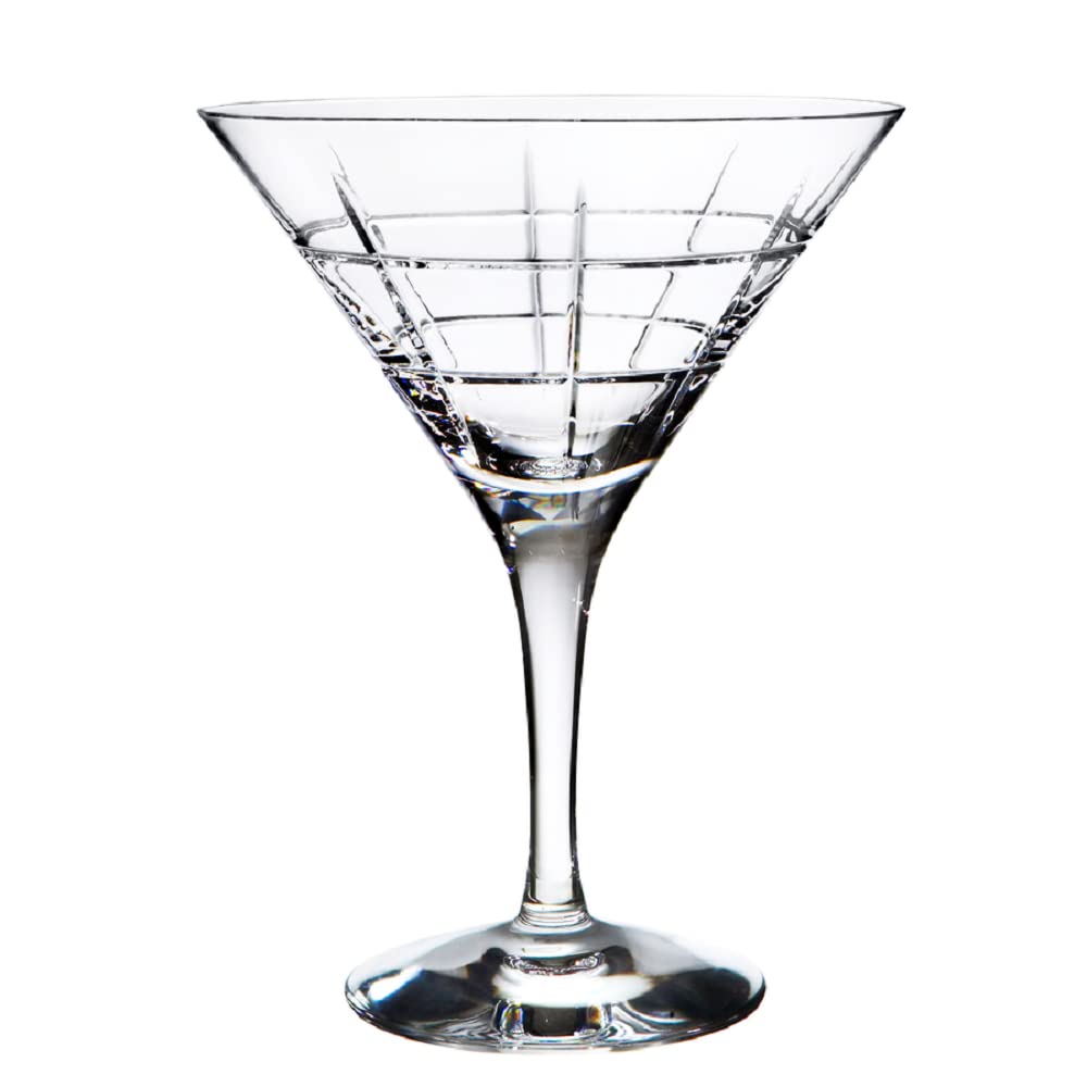 Orrefors Street Martini Glasses Set of 2 - Premium Crystal Cocktail Glasses for Martinis, Cocktails & Entertaining - Perfect for Home Bars, Parties & Gifts