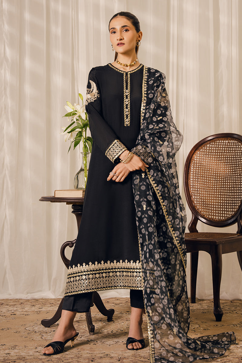 MOONSTRUCK 2-Piece Ethnic Outfit Set (Embroidered Shirt & Dupatta Scarf) for Women | Traditional Indian Wear for Festivals, Weddings & Special Occasions