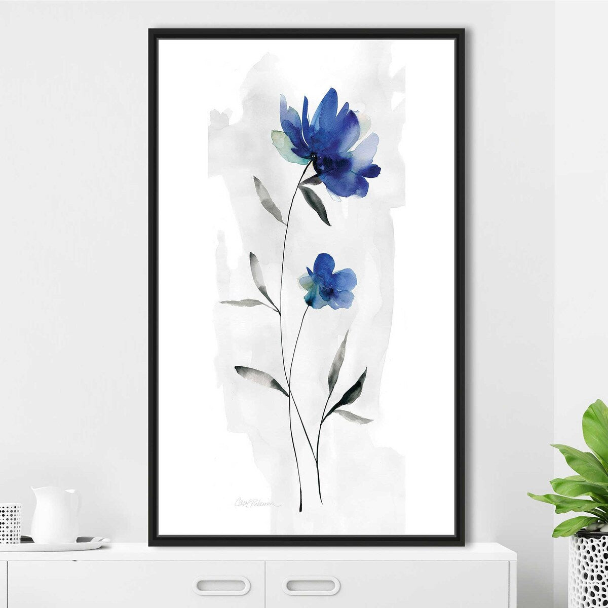 Beautiful Blue I by Carol Robinson - Floating Canvas Wall Art Print - Modern Home Decor for Living Room, Bedroom & Office