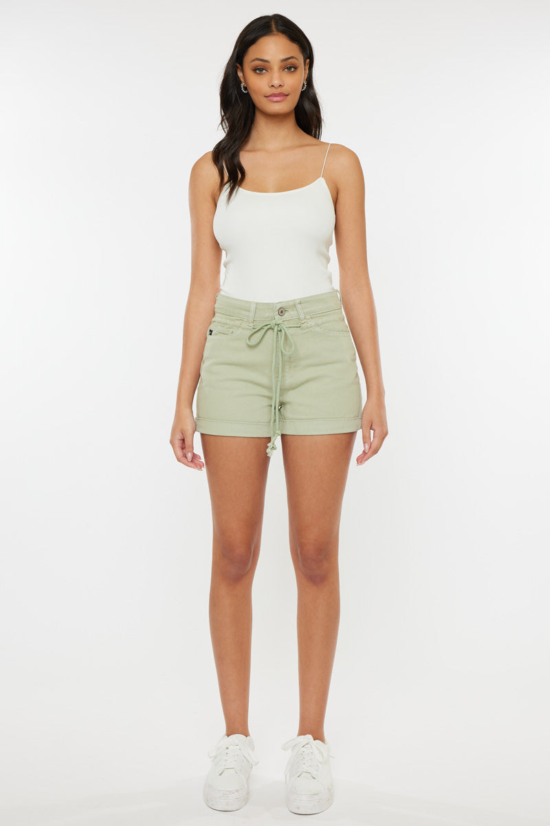 Azalea High Rise Drawstring Shorts for Women - Comfortable Summer Casual Shorts with Elastic Waistband, Perfect for Yoga, Running, Beach & Lounge Wear