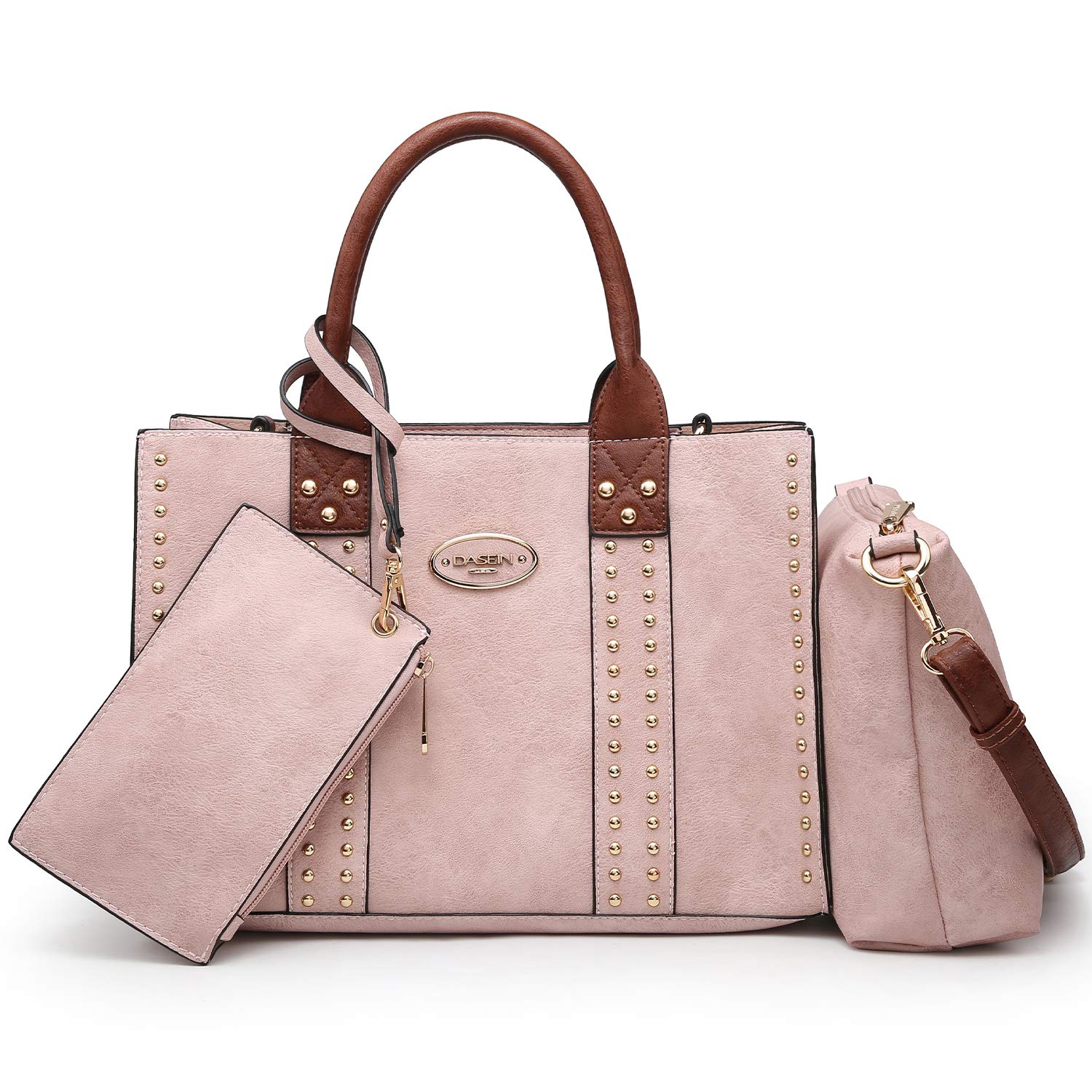Dasein Women's Handbags Set - Tote, Wallet & Shoulder Bag 3-Piece Purse Collection for Work, Travel & Everyday Use