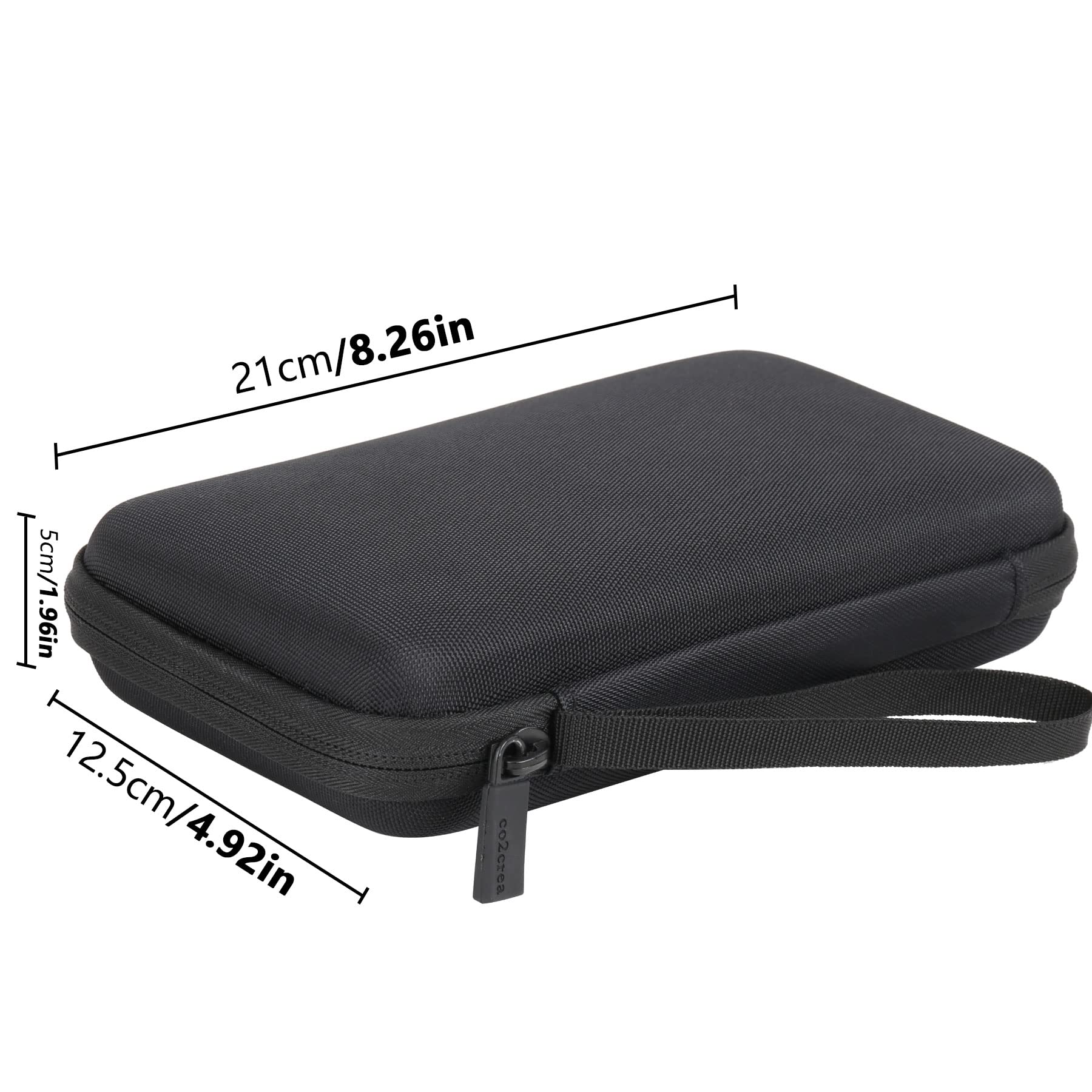 CO2CREA Durable Hard Case for VTech KidiBuzz 3 & KidiBuzz G2 - Shockproof Protective Cover for Kids Smart Device with KidiConnect (Black & Gray) - Perfect for School, Travel & Outdoor Activities
