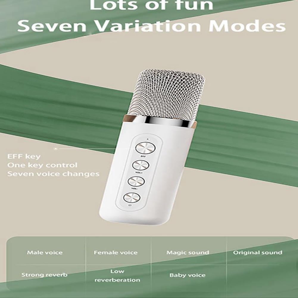 Kioball Wireless Bluetooth Speaker System with 2 Microphones - Portable Home Theater & Karaoke Set for TV, Parties, and Outdoor Gatherings