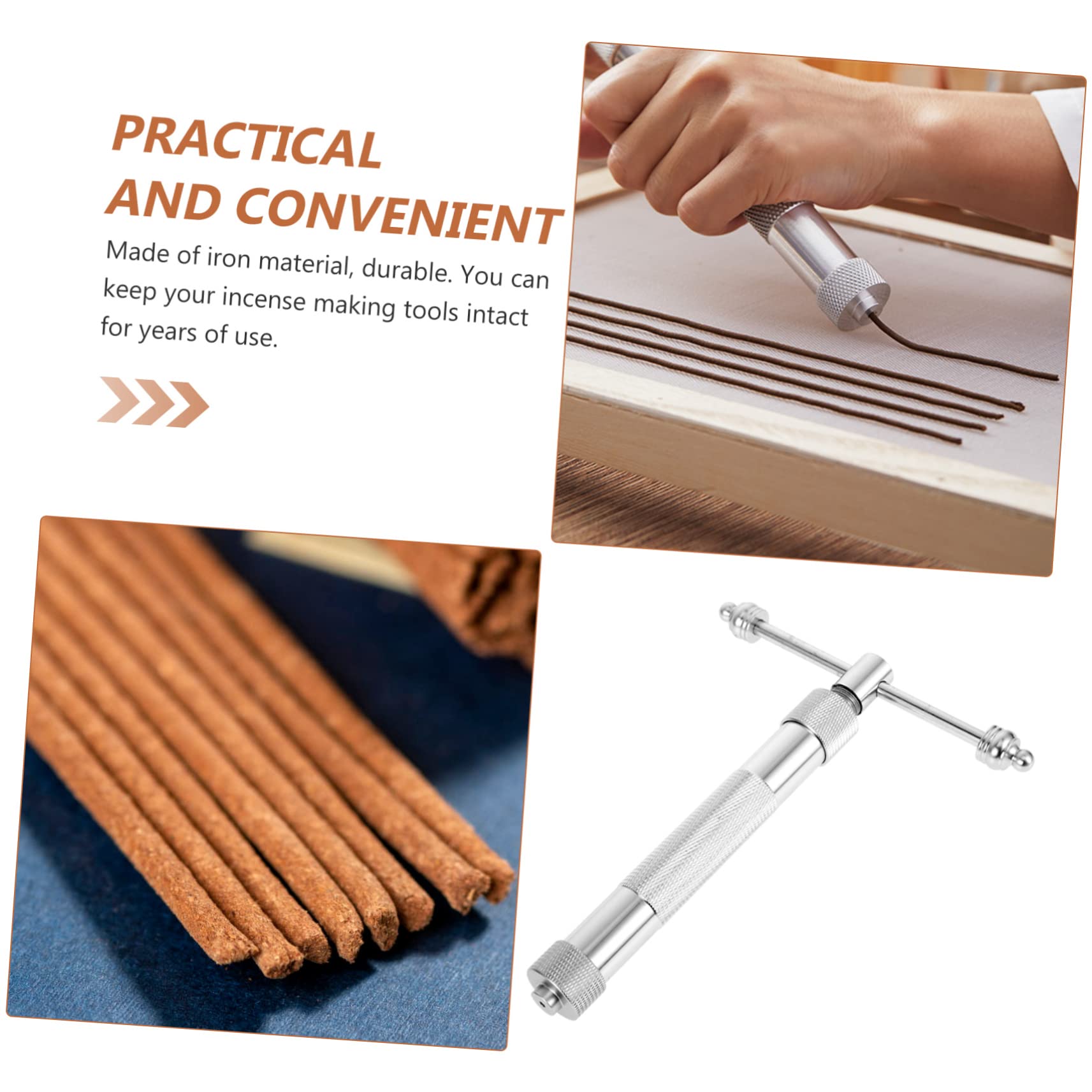 Premium Metal Incense Stick Maker & Clay Extruder Tool - Ceramic Extruder for DIY Incense, Cake Decorating, Fondant, and Syrup - Rotary Hand Tool with Squeezing Device for Crafting & Baking Projects - Perfect for Aromatherapy, Home Decor, and Artisan Creations
