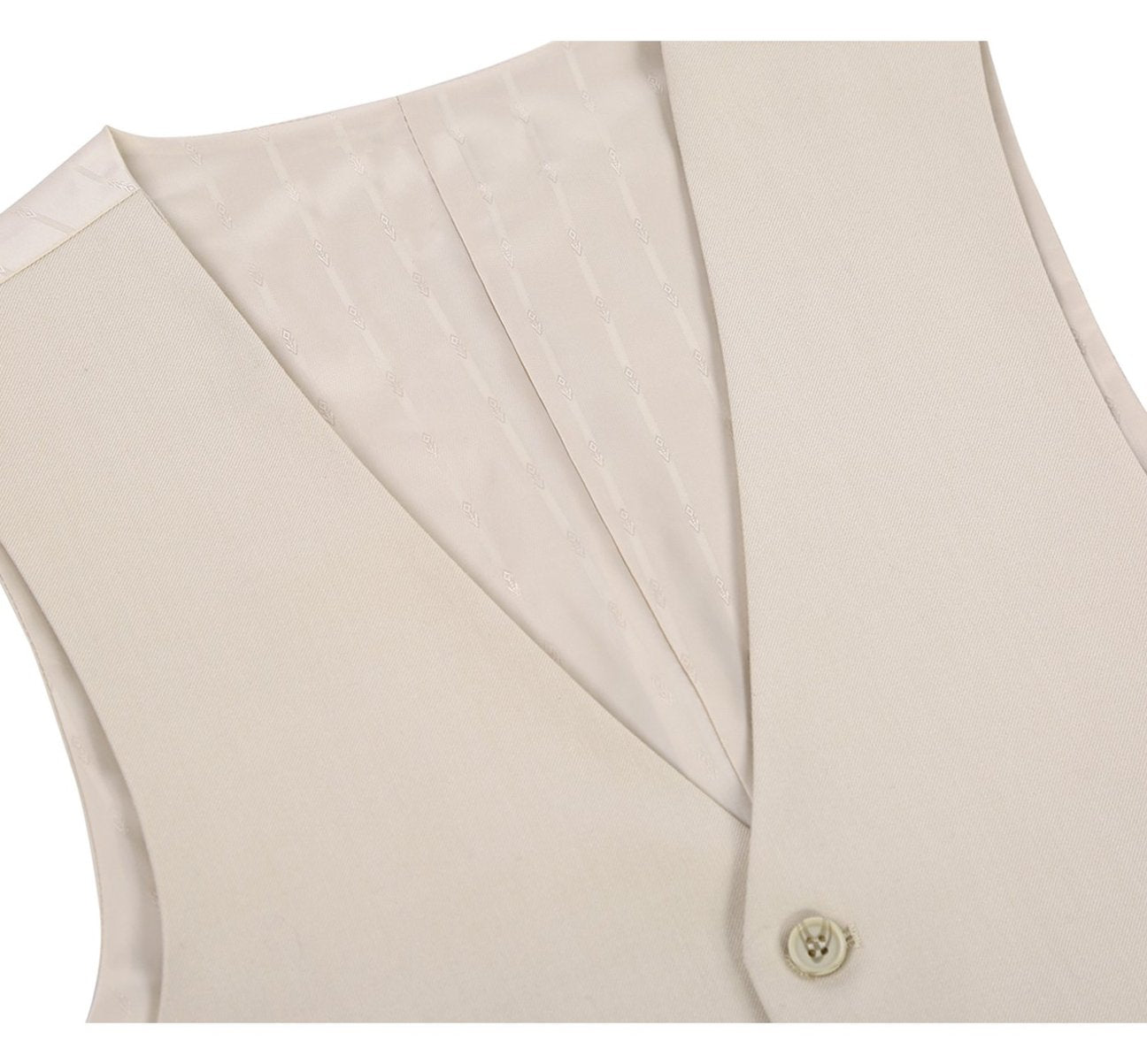 Alessandro Vitello by Renoir Beige Business Suit Vest - Regular Fit Waistcoat for Men | Professional Office Wear & Formal Occasions