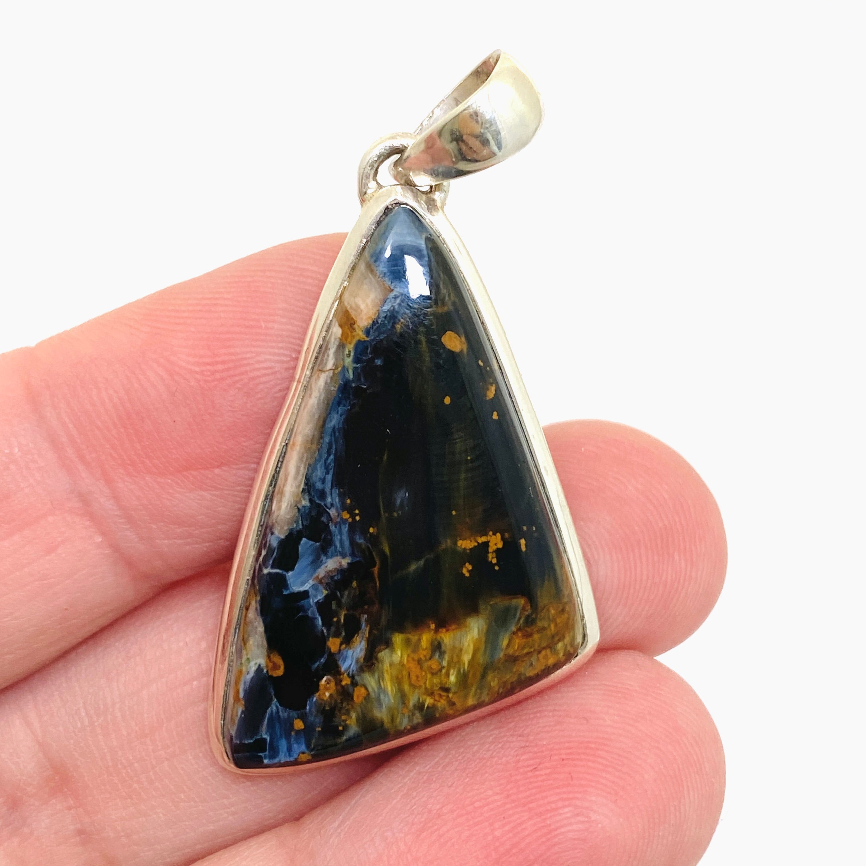 Natural Pietersite Freeform Cabochon Pendant Necklace - Unique Gemstone Jewelry PPGJ1068 for Spiritual Healing & Energy Balancing | Perfect for Meditation, Reiki, and Chakra Work