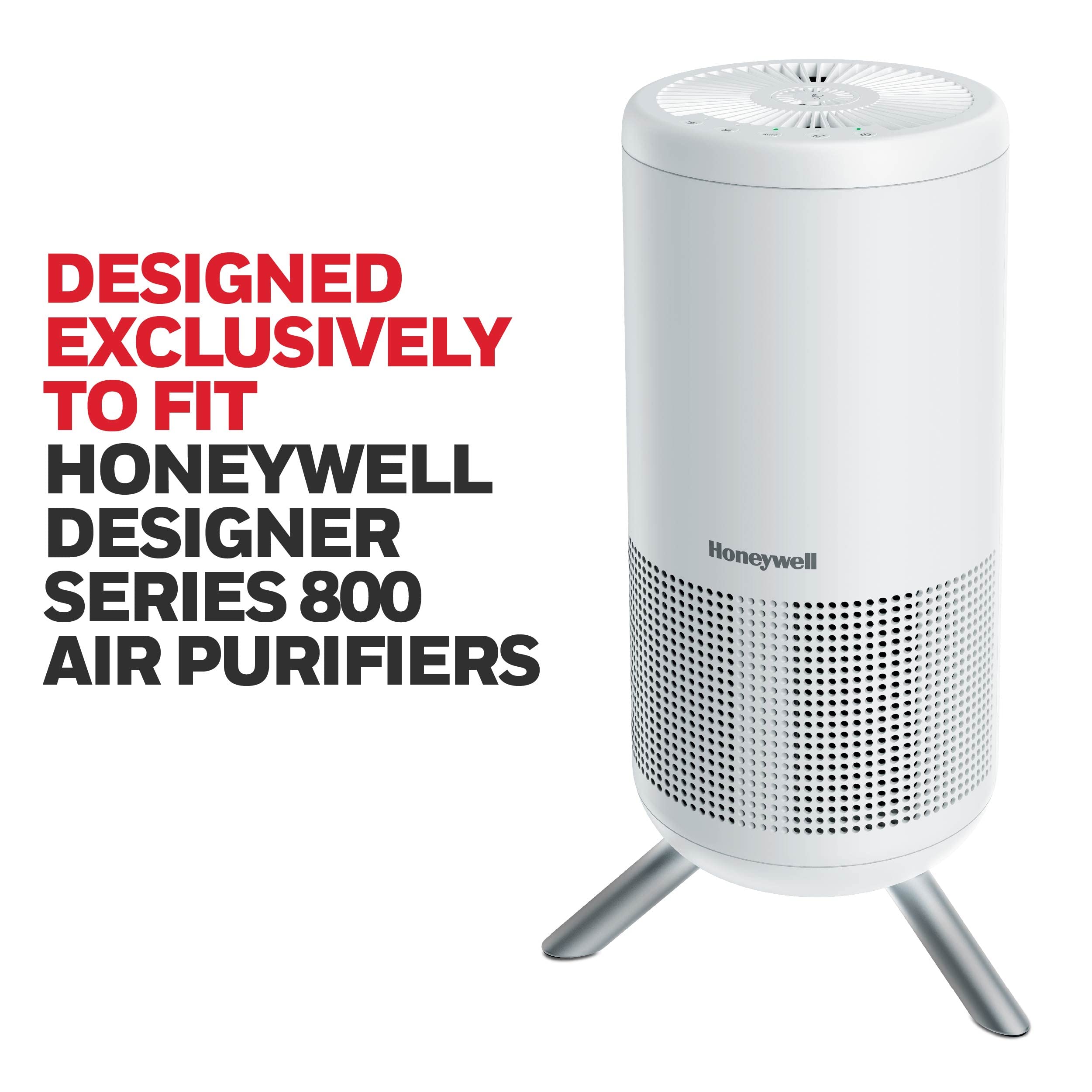 Honeywell HEPA Air Purifier Filter HRFJ830 - Replacement Air Filter for Honeywell HP1830 Air Purifiers | Captures Allergens, Wildfire Smoke, Dust, Pet Dander & Pollen | 1-Pack | Perfect for Allergy Sufferers & Smoke Removal in Homes & Offices