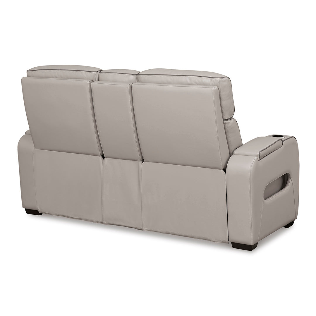 Boyington Power Reclining Loveseat with Console - Modern Electric Recliner Sofa for Living Room | Comfortable Dual Motor Sectional with USB Charging | Perfect for Home Theater & Family Relaxation