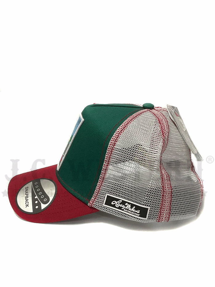 Larry Mahan MCBCLGGN El Gallo Mesh Back Baseball Cap - Green for Outdoor Sports & Casual Wear