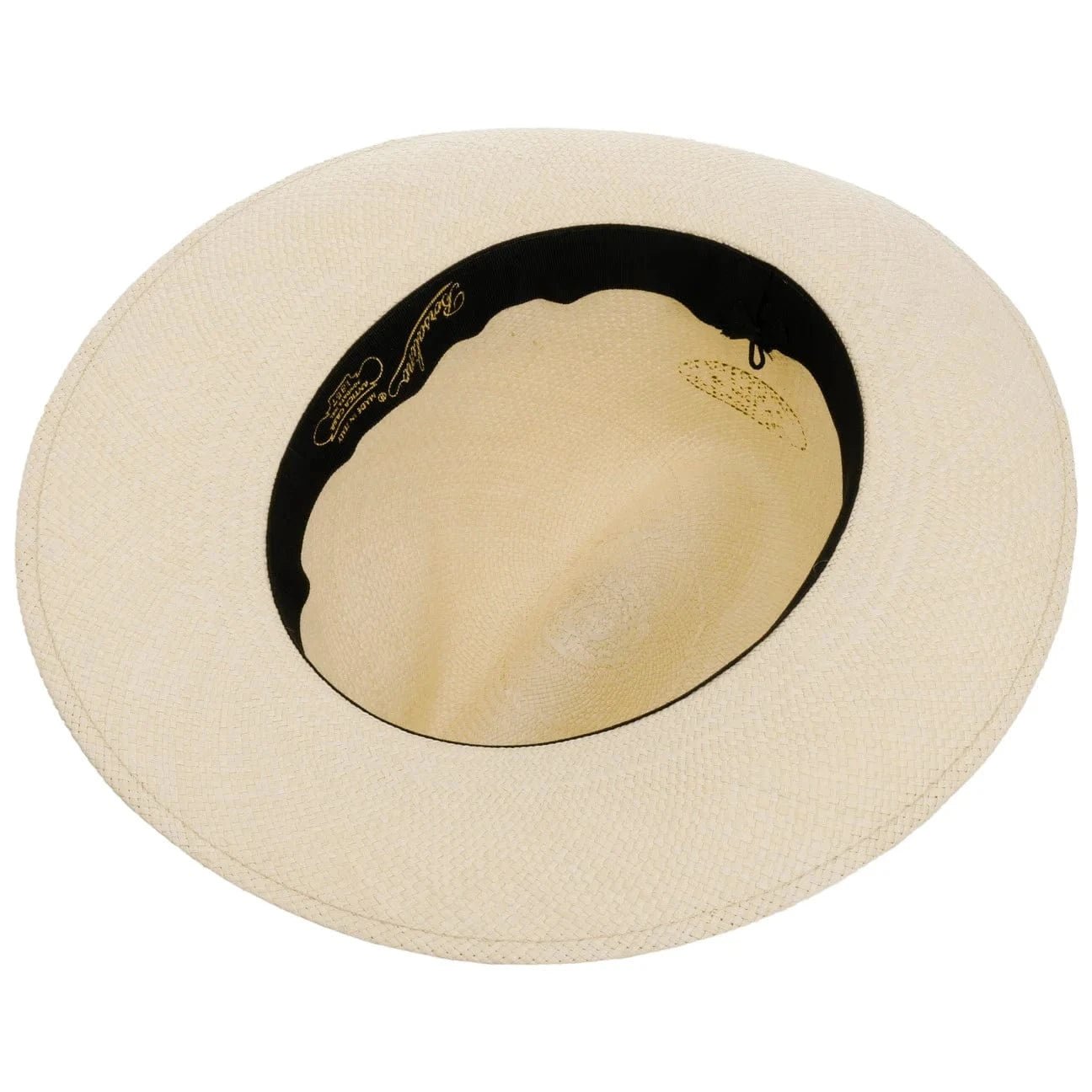 Borsalino Amedeo Bogart Panama Hat for Men - Classic Summer Straw Fedora for Outdoor, Beach & Travel - Lightweight & Breathable Sun Protection