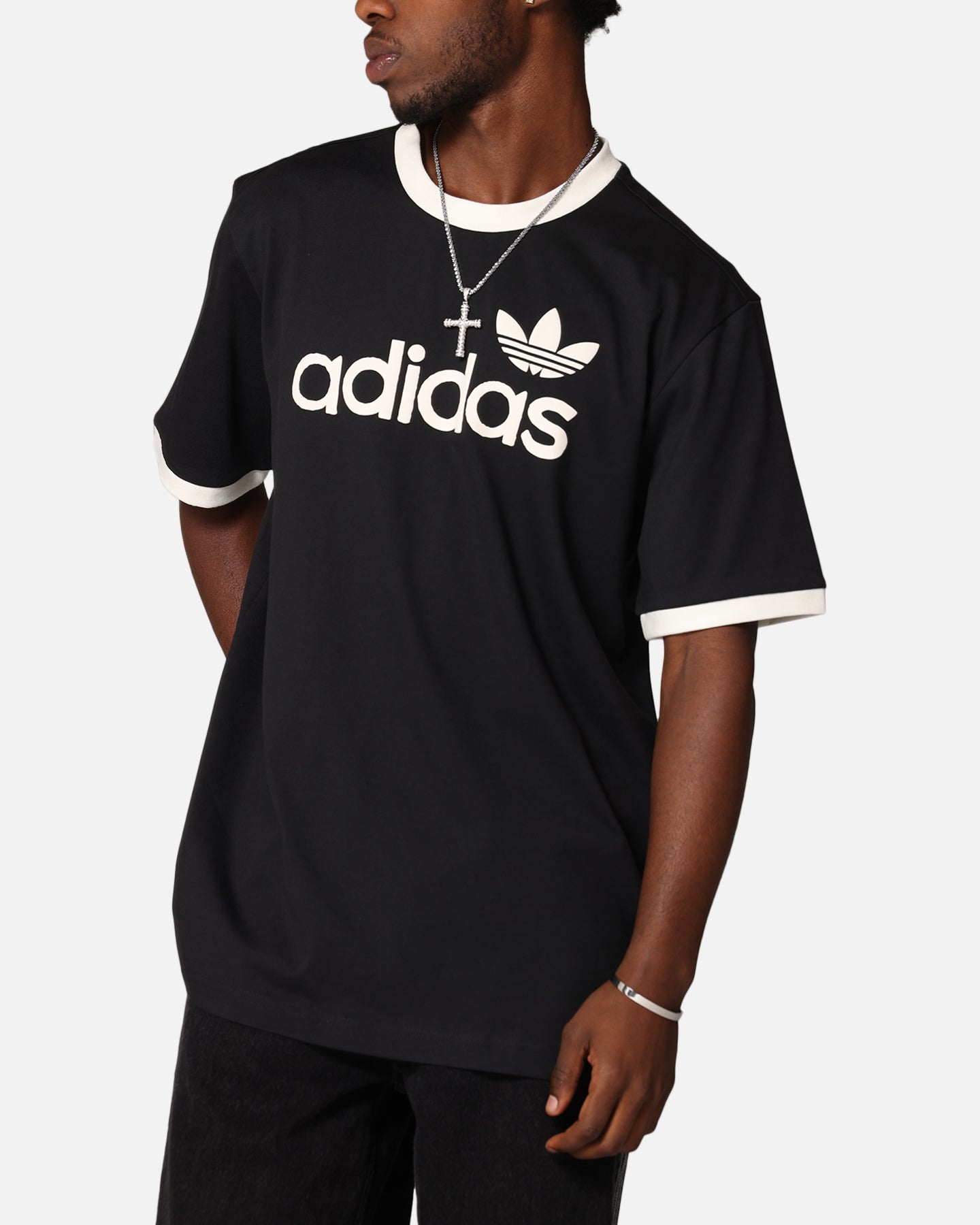 Adidas Classic Black T-Shirt for Men - Comfortable Cotton Casual Tee for Everyday Wear, Gym, and Street Style