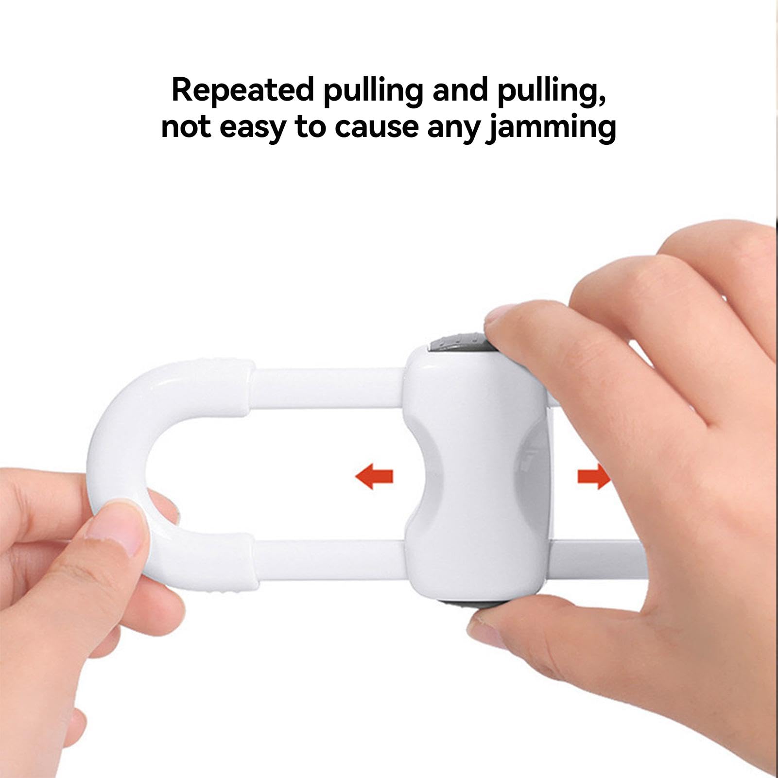 Child Safety Cabinet Locks - Adjustable U-Shaped ABS Baby Proof Locks for Knob Handles (2 Pack) | Secure Kitchen Cabinets, Storage Cupboards & Closets | Perfect for Childproofing Homes with Toddlers