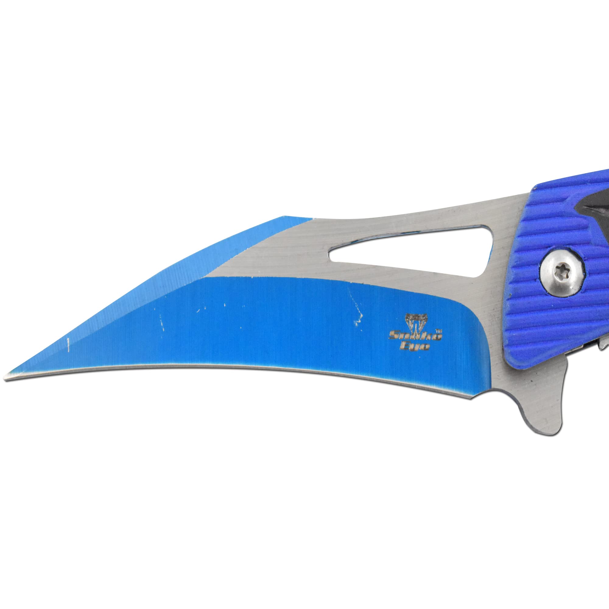 Tactical Folding Knife with Snake Eye Assist Opening - Premium Pocket Knife Collection (1BL) for Outdoor, Camping, and Survival Use