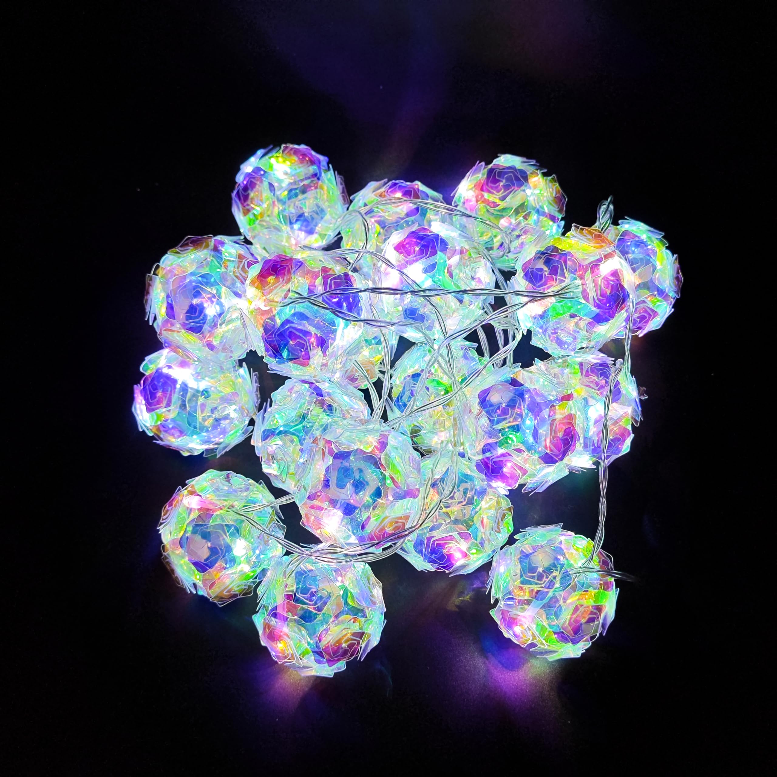 20 LED Battery Operated Fairy String Lights - 10ft White Globe Lights for Indoor & Outdoor Decor | Perfect for Bedroom, Patio, Christmas, Wedding & Party Decorations