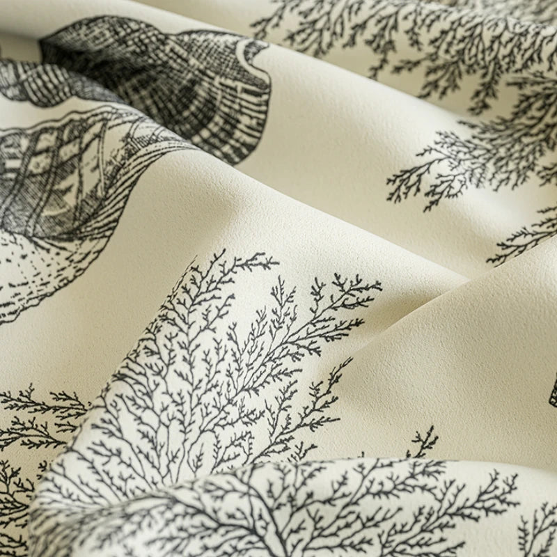 Sienna Polyester Jacquard Blackout Curtains - Custom Window Treatments for Bedroom & Living Room - Thermal Insulated, Light Blocking, Noise Reducing Drapes