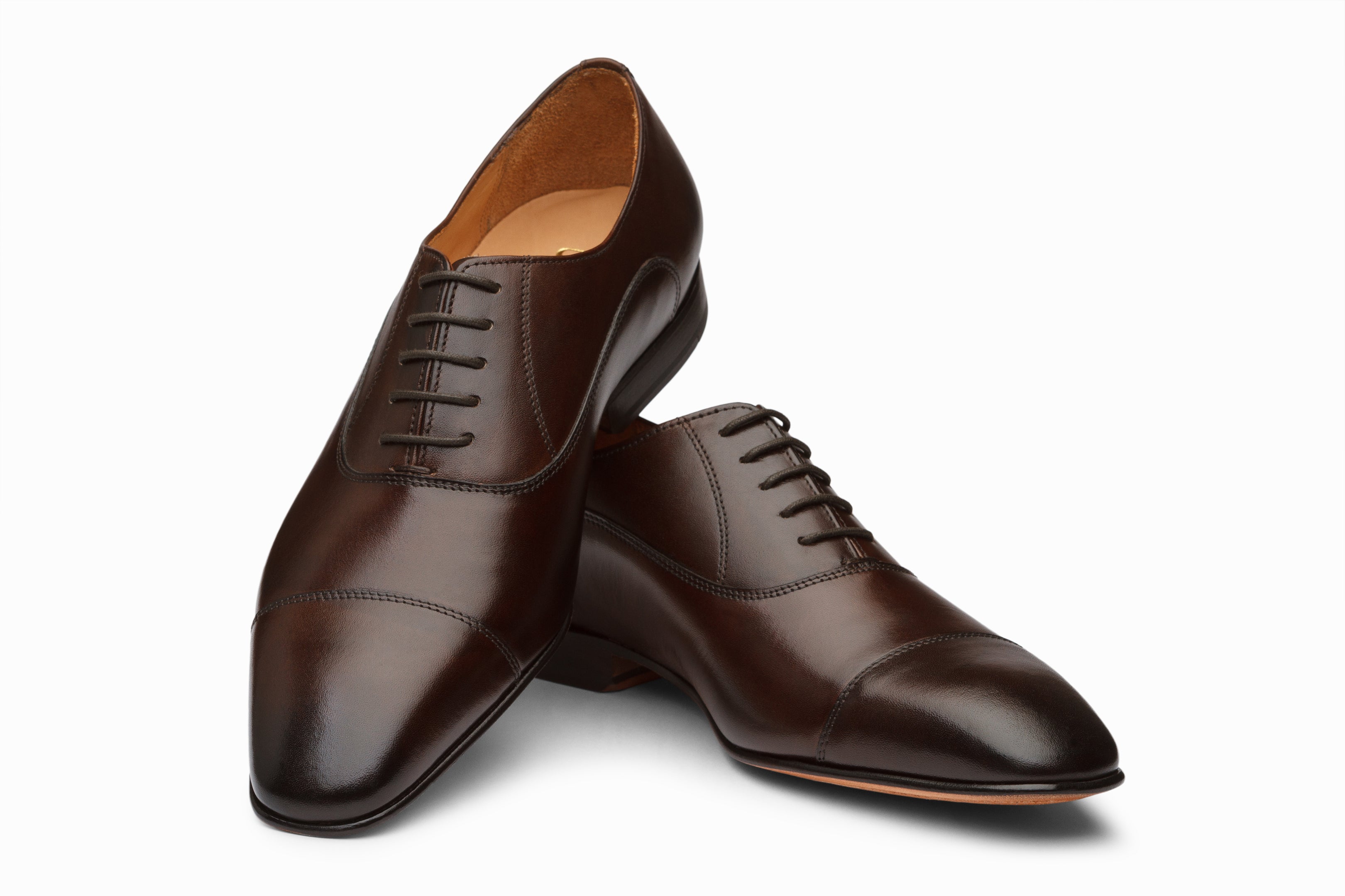 Dark Brown Captoe Oxford Dress Shoes for Men – Classic Formal & Business Attire | Perfect for Office, Weddings & Special Occasions