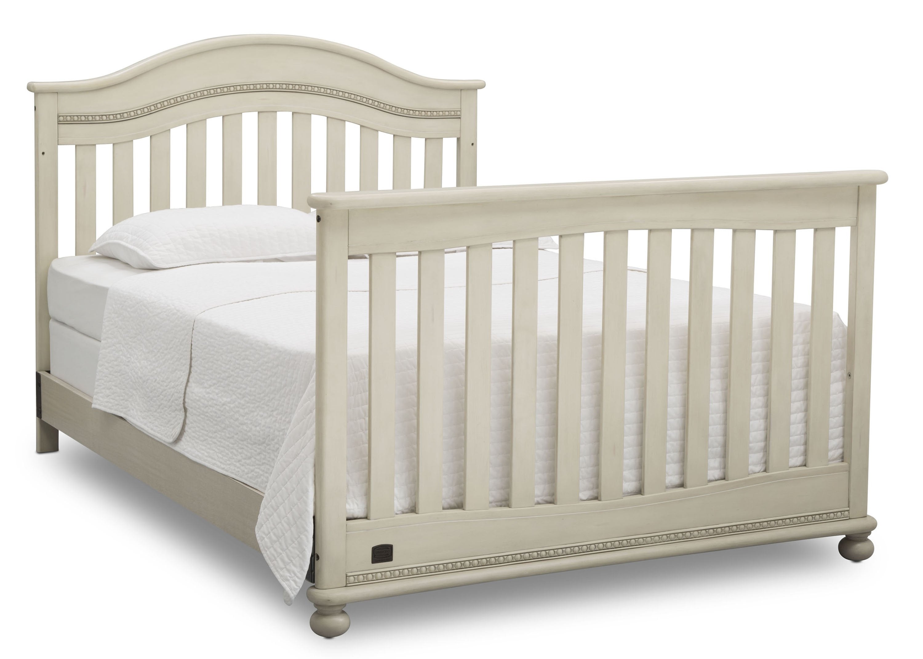 Bristol 4-in-1 Convertible Baby Crib - Toddler Bed, Daybed & Full-Size Bed Frame - Safe Nursery Furniture for Newborns & Kids - Perfect for Bedrooms, Daycare & Guest Rooms