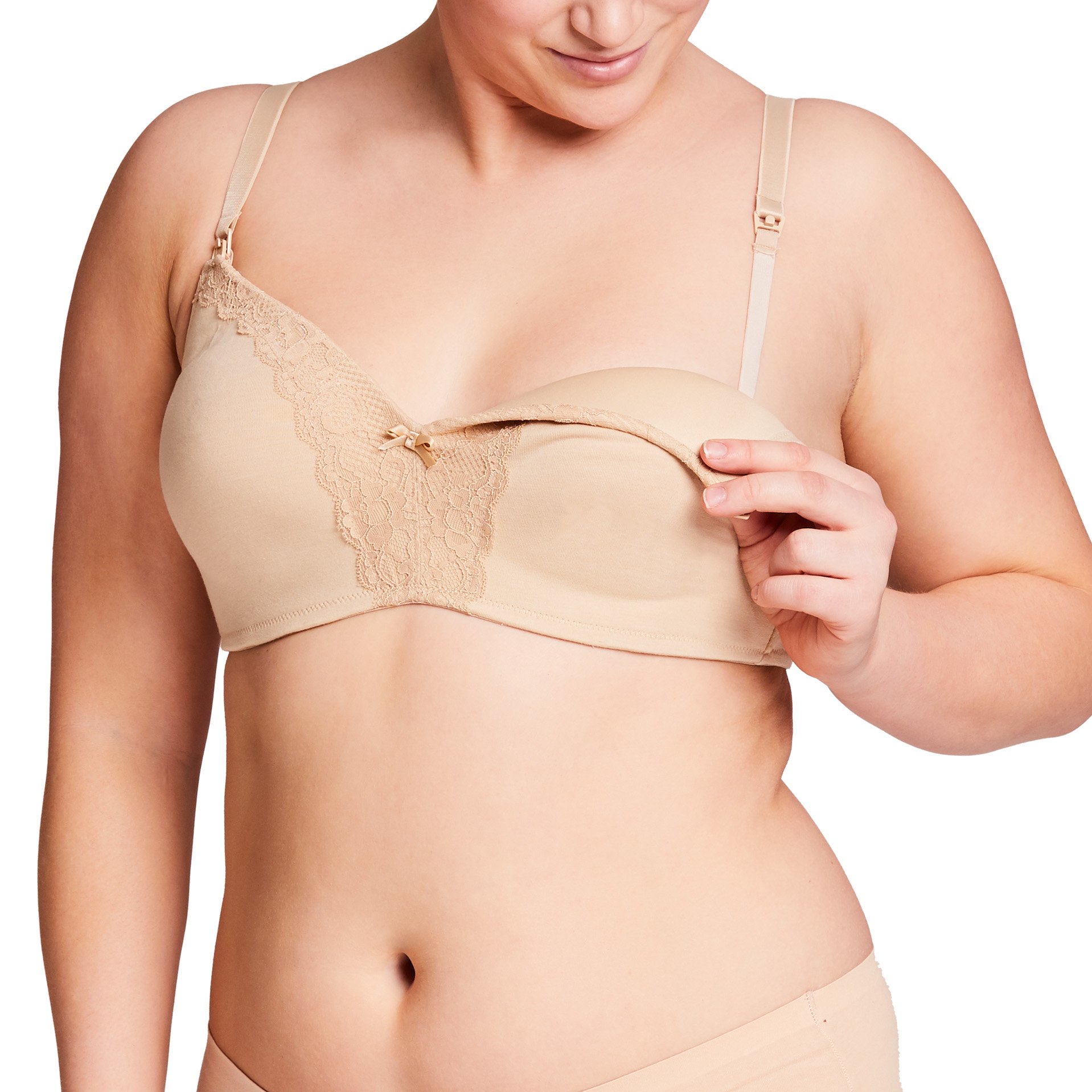 La Leche League Heavenly Wireless Padded Nursing Bra for Women - Comfortable Maternity & Breastfeeding Support - Perfect for Daily Wear, Sleeping, and Postpartum Recovery