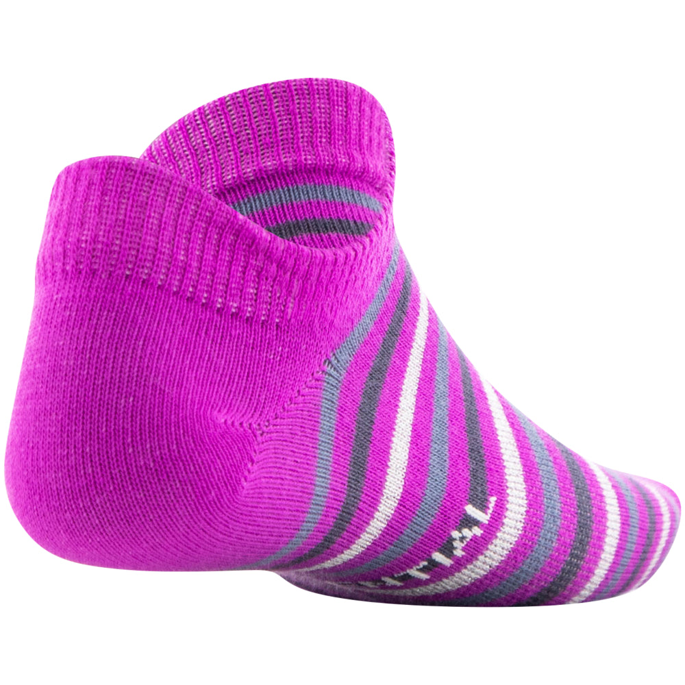 Under Armour Youth Essential No Show Socks 6-Pack for Girls - Breathable & Cushioned Athletic Socks for Running, School & Everyday Comfort