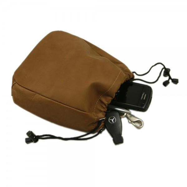 Premium Genuine Leather Large Drawstring Pouch - Organizer Bag for Jewelry, Coins & Travel Essentials | Perfect for Storage, Gifts & Daily Use