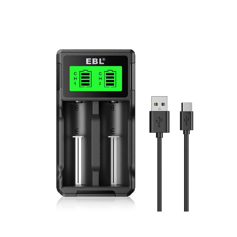 EBL SW 3K Universal Battery Charger with 8 AA AAA 18650 Rechargeable Batteries - Fast Charging for Cameras, Flashlights, Toys & Electronics
