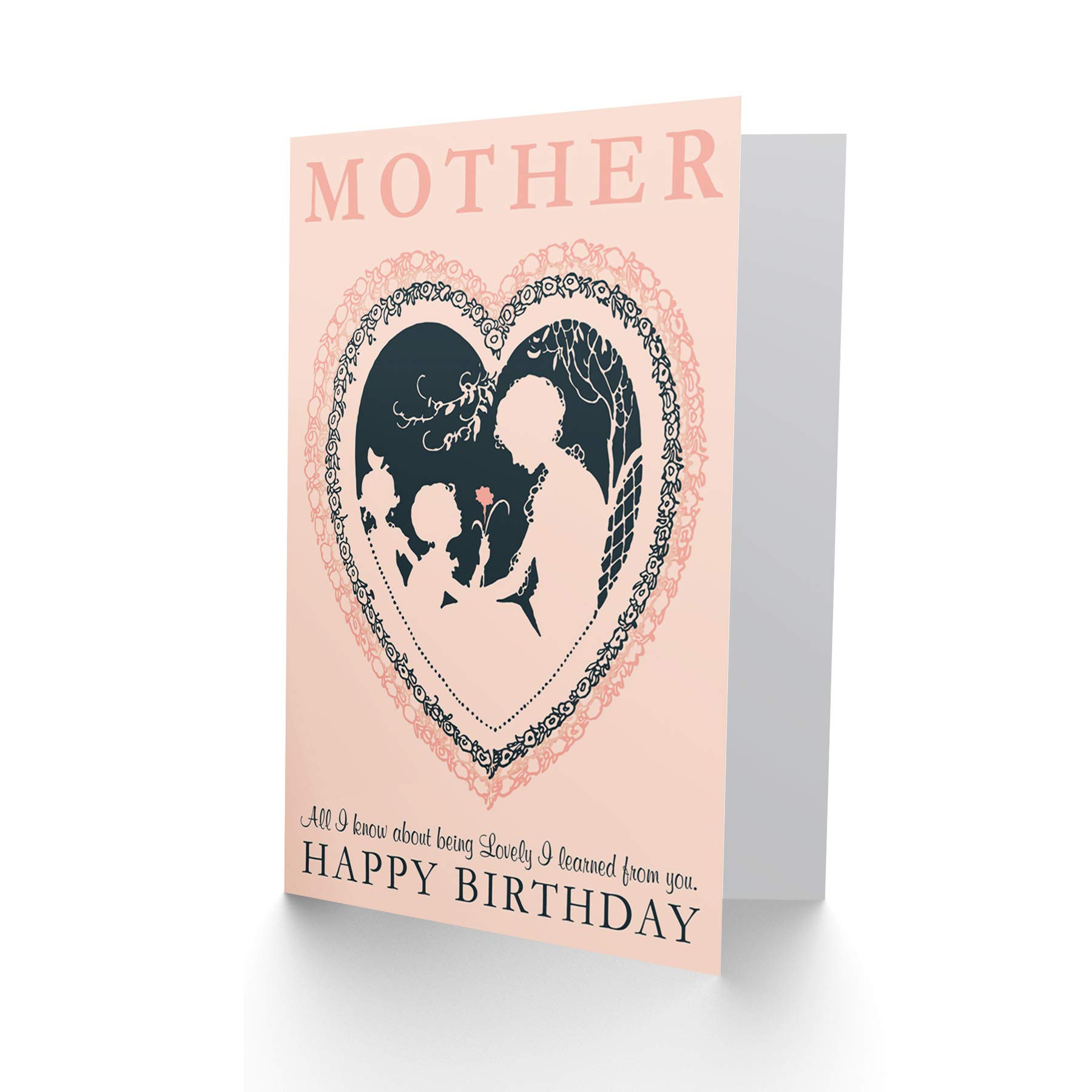 Wee Blue Coo Birthday Card for Mom - Happy Mother's Day Gift with Lovely Design - Perfect for Mother's Day, Birthdays & Special Occasions