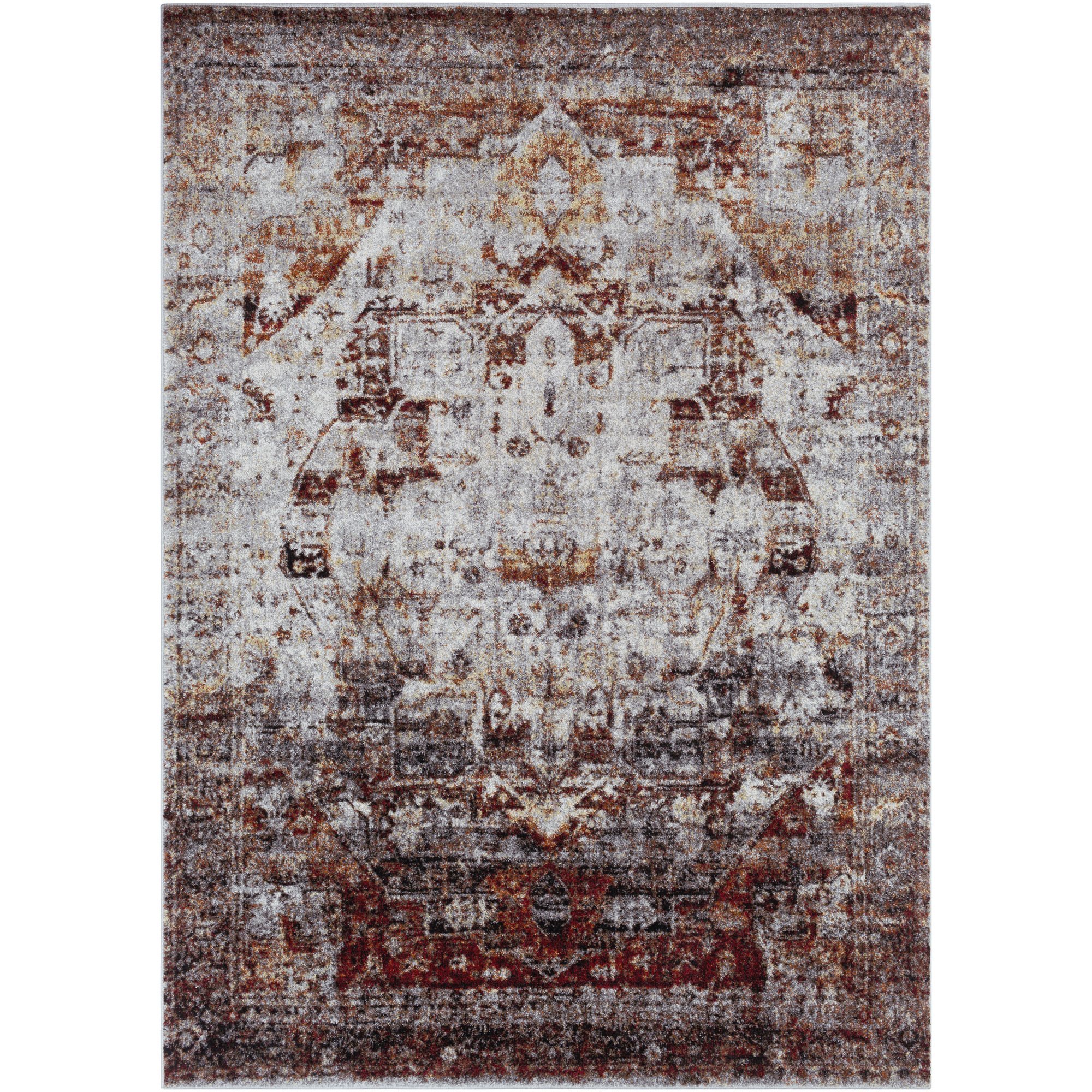Bravo Dark Red Traditional Area Rug 2' x 3' - Updated Classic Design for Living Room, Bedroom & Entryway - Soft & Durable Home Decor