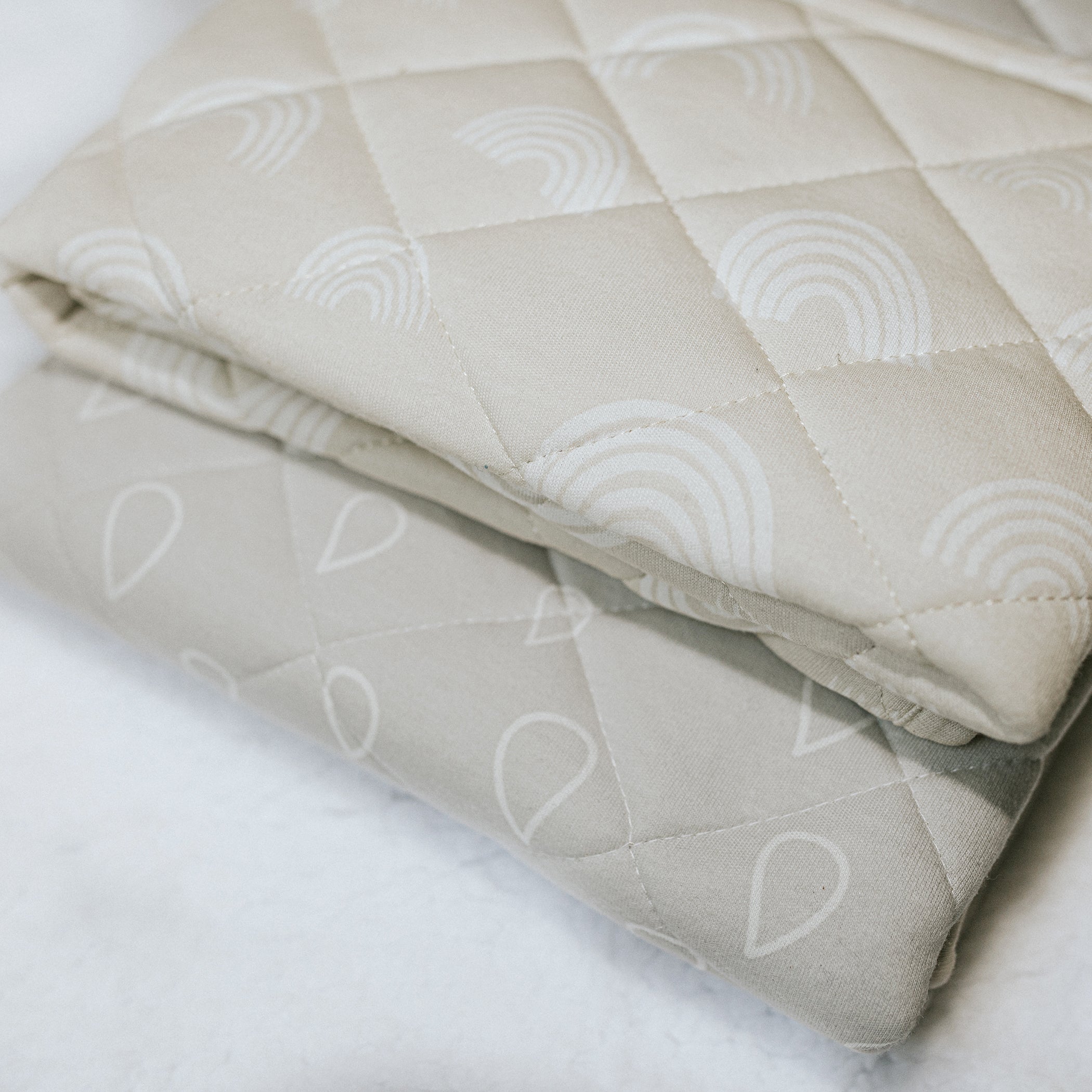 Nordic Reversible Baby Cot Quilt - Soft Grey & Sand Color - Perfect for Nursery, Crib, and Toddler Bed Comfort