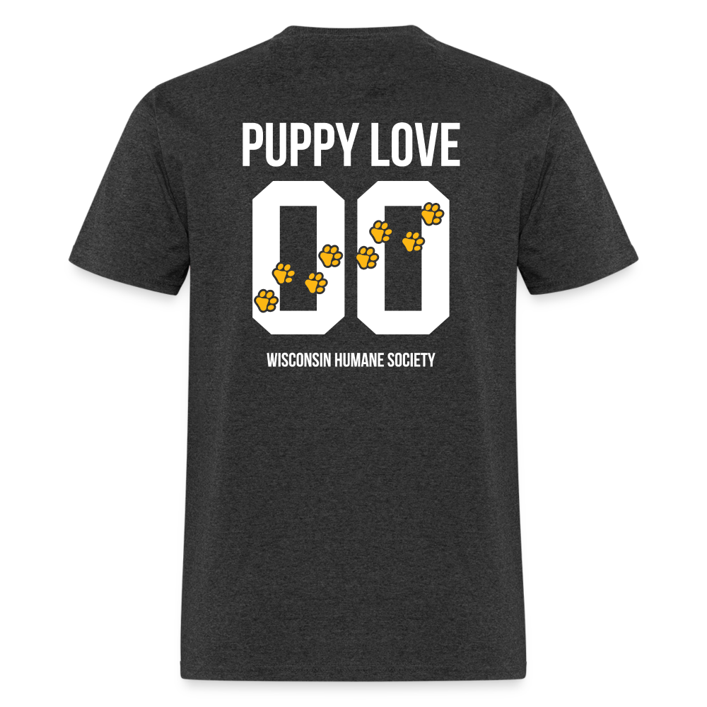 Puppy Love Classic T-Shirt for Dogs - Soft & Comfortable Dark Color Pet Tee - Perfect for Walks, Playtime & Photo Shoots