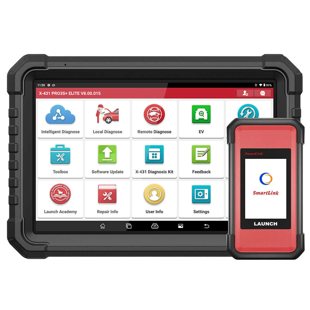 LAUNCH X431 PRO3S+ Elite SmartlinkC 2.0 - Professional Bi-Directional Diagnostic Scanner for Cars & HD Trucks with ECU Coding, J2534 Programming, and Topology Map - Perfect for Mechanics, Auto Shops, and Fleet Maintenance