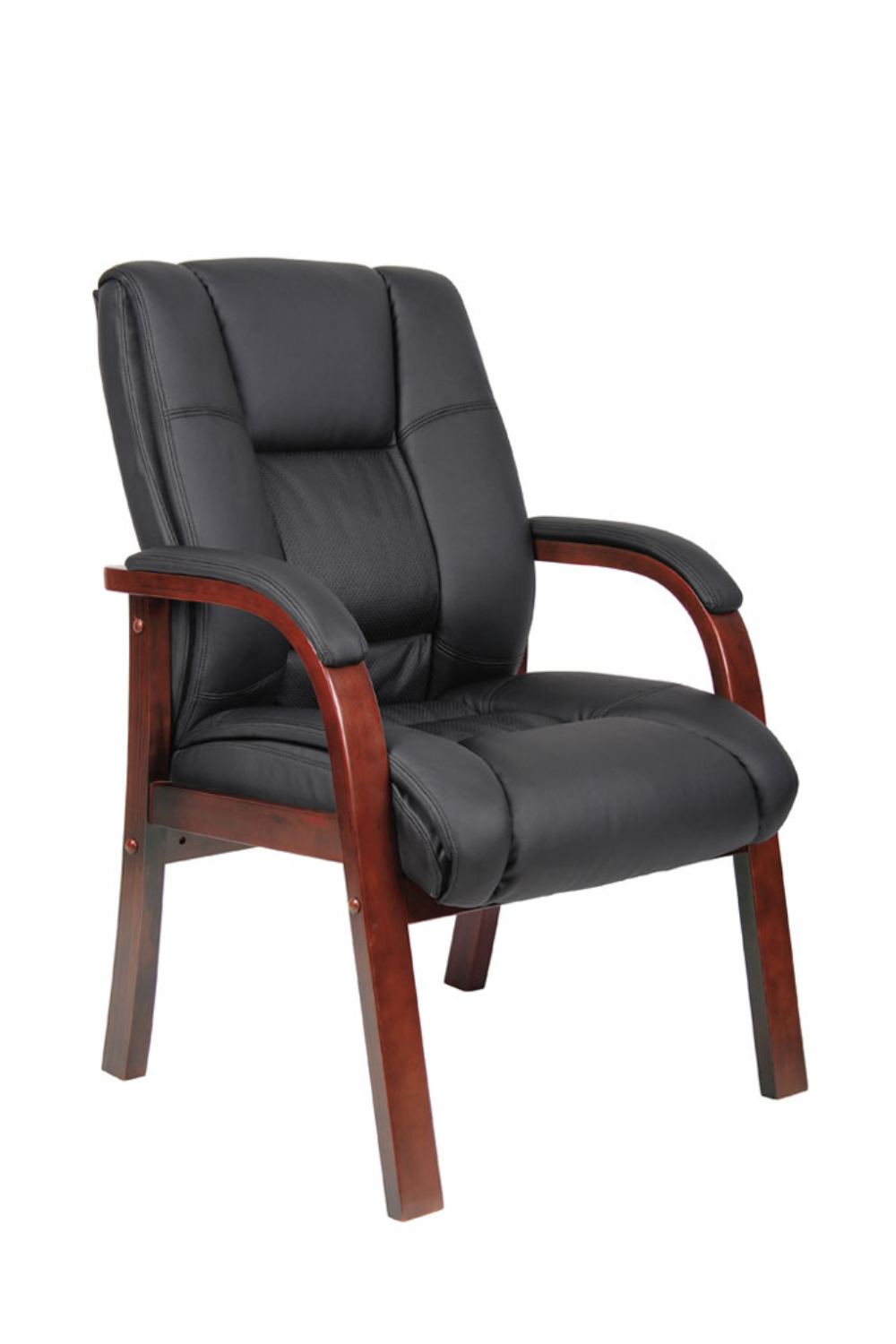 Boss Guest Office Chair B8999 - Ergonomic Executive Chair for Home & Office, High Back Mesh Computer Desk Chair with Adjustable Height & Lumbar Support - Perfect for Conference Rooms, Guest Seating & Professional Workspaces