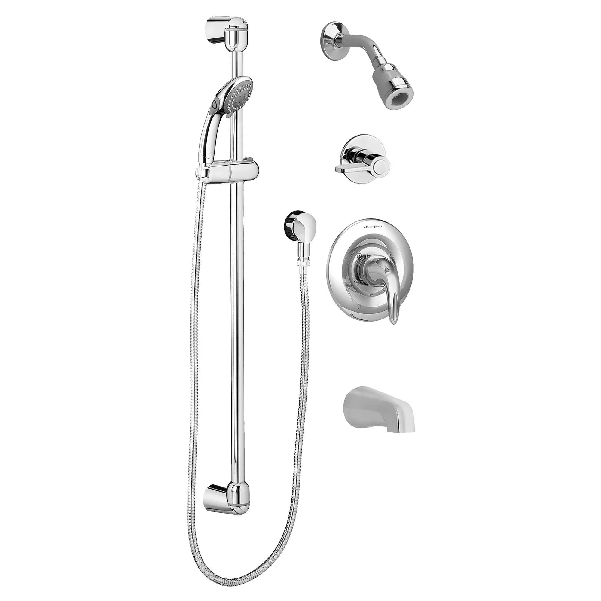 Commercial Shower System Trim Kit - 1.5 GPM/5.7 GPM Flow Rate with 36
