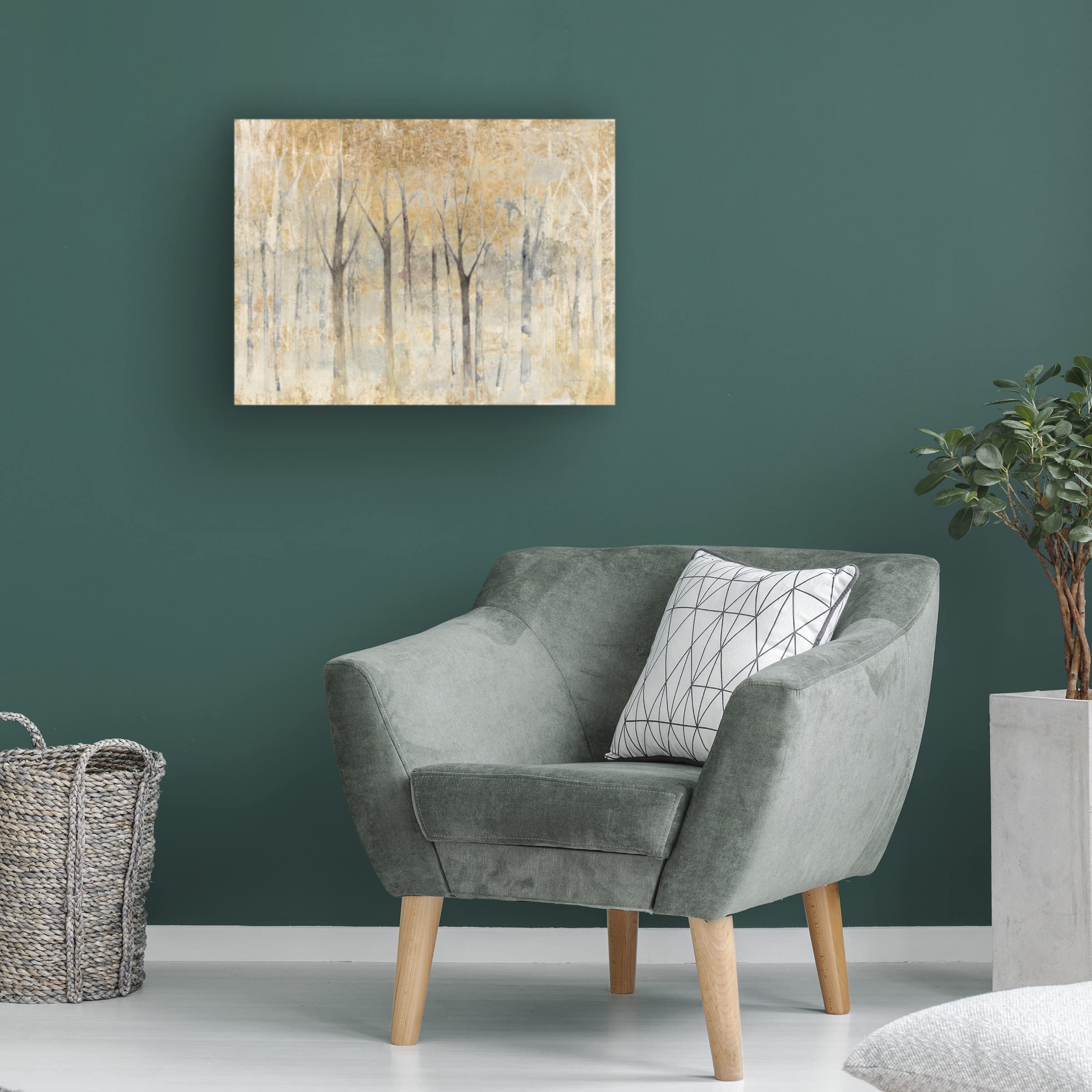 Trademark Fine Art 'Seasons End Gold' Canvas Wall Art by Avery Tillmon - Elegant Home Decor for Living Room, Bedroom & Office