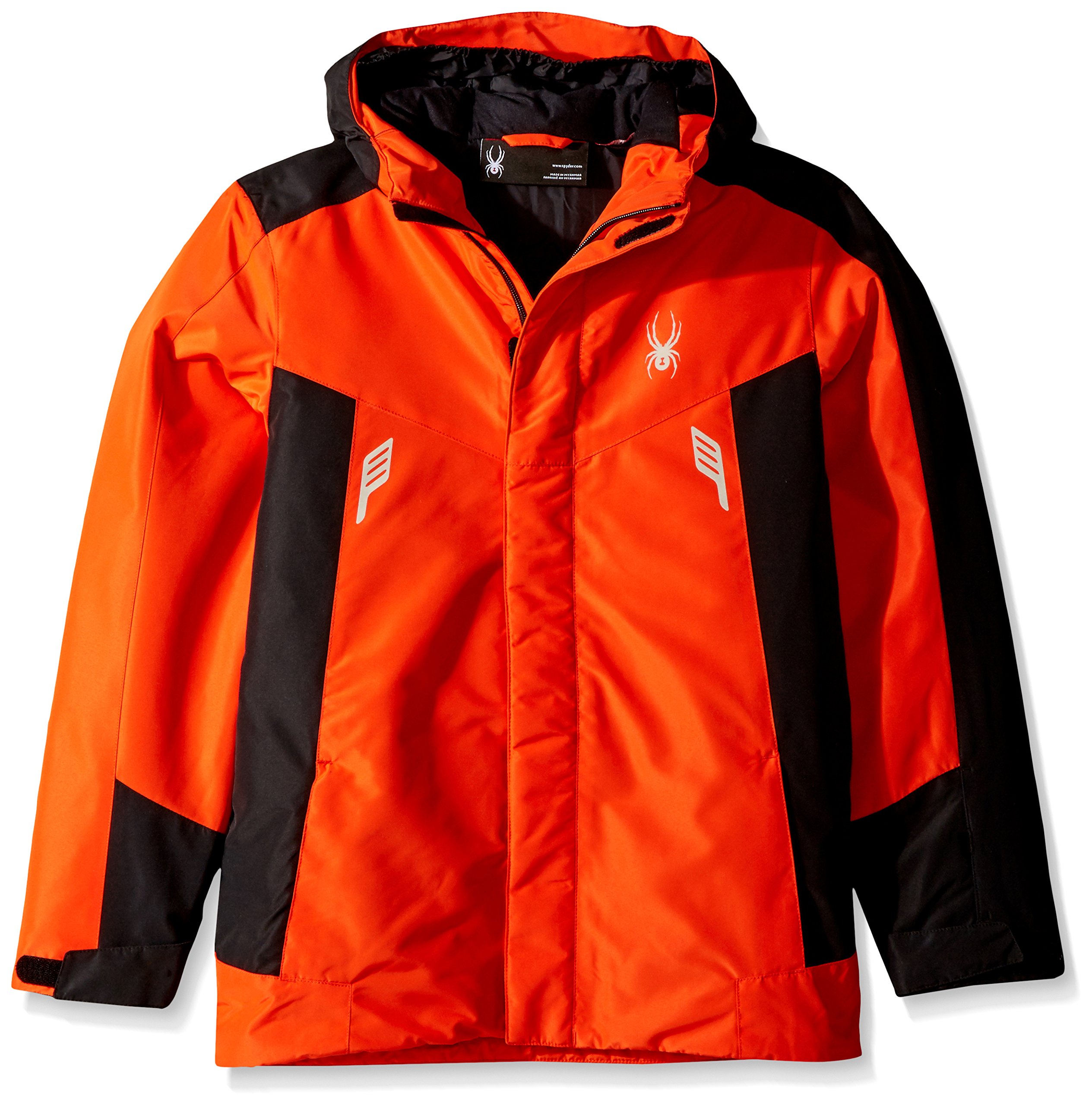 Spyder Boys Dolomite Hooded Jacket - Lightweight Fleece-Lined Winter Coat for Kids - Perfect for Skiing, Snowboarding & Outdoor Adventures