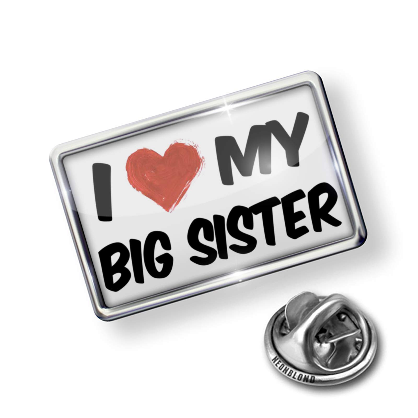 I Love My Big Sister Pin - Cute Enamel Lapel Pin for Sisters - Perfect Gift for Siblings, Best Friends & Family - Wear on Jackets, Bags, Hats & Accessories